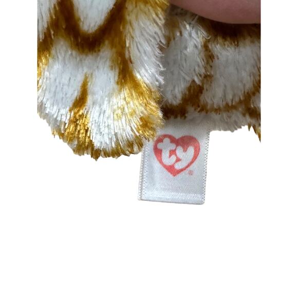 TY Beanie Boo Swoops the brown white owl small plush collectible - Picture 3 of 3